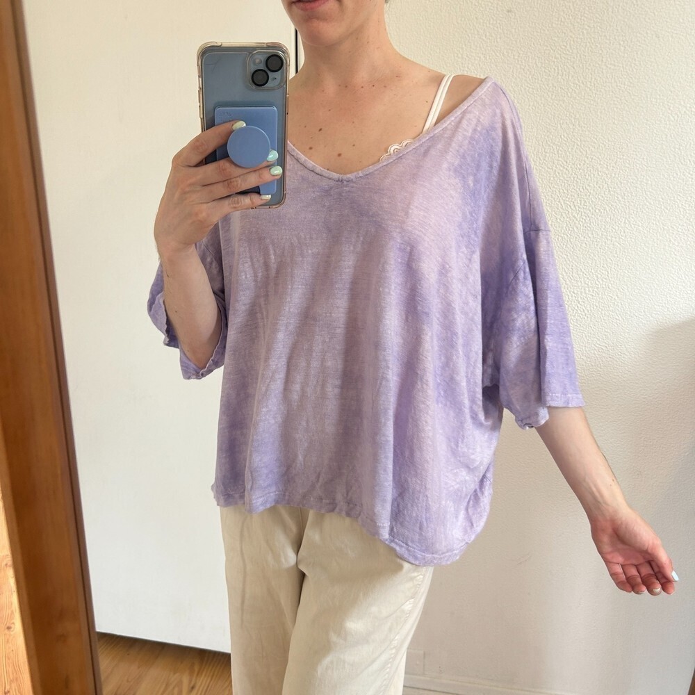 Sunday Saint Tropez Oversized Short Sleeve Shirt Size Medium.